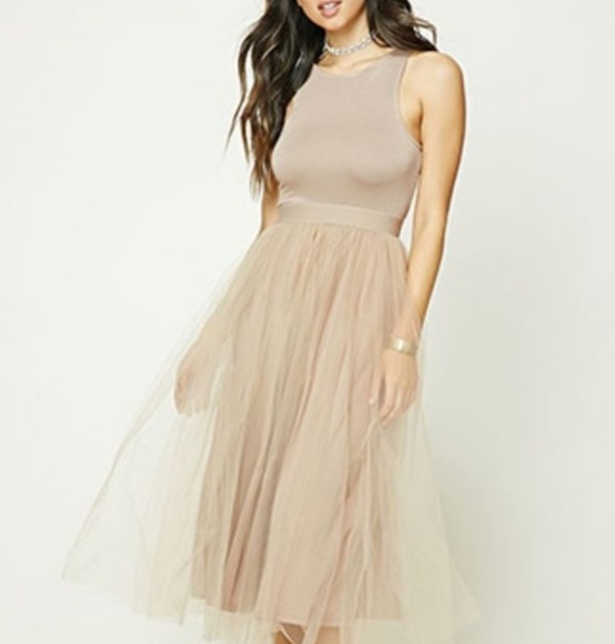 tulle maxi dress forever 21